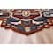Homeroots 5 ft. Maroon & Blue Medallion Area Rug 396154 - alternate 2